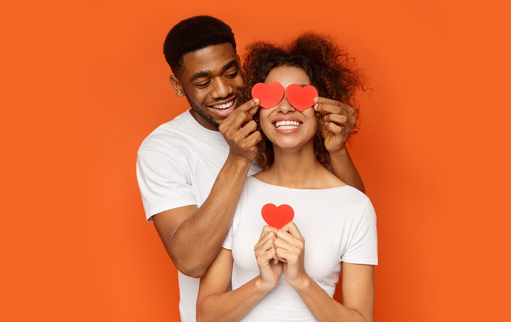 Homme et femme amoureux