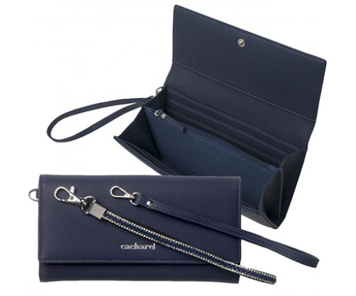 Portefeuille Iris Navy CACHAREL