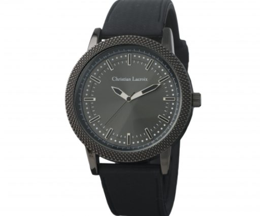 Montre noire de la marque Christian Lacroix