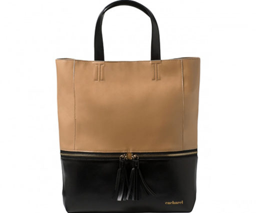 Sac shopping Pompadour Noir Cacharel