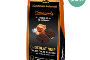 Caramels à la fleur de sel de Guérande enrobés de chocolat noir